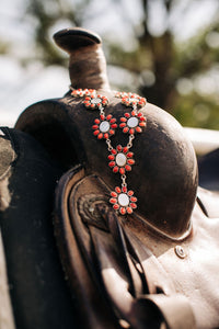 Coral & Mother Of Pearl Set